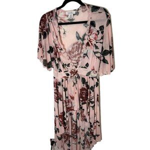 L.I.F.E love is for eternity floor length floral Dress Sz M‎